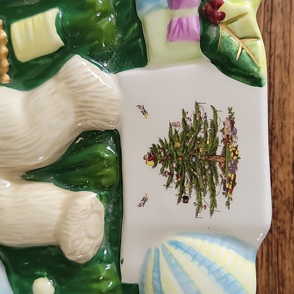 Spode Chritmas Tree Tree Shaped Dish - Picture 5 of 8
